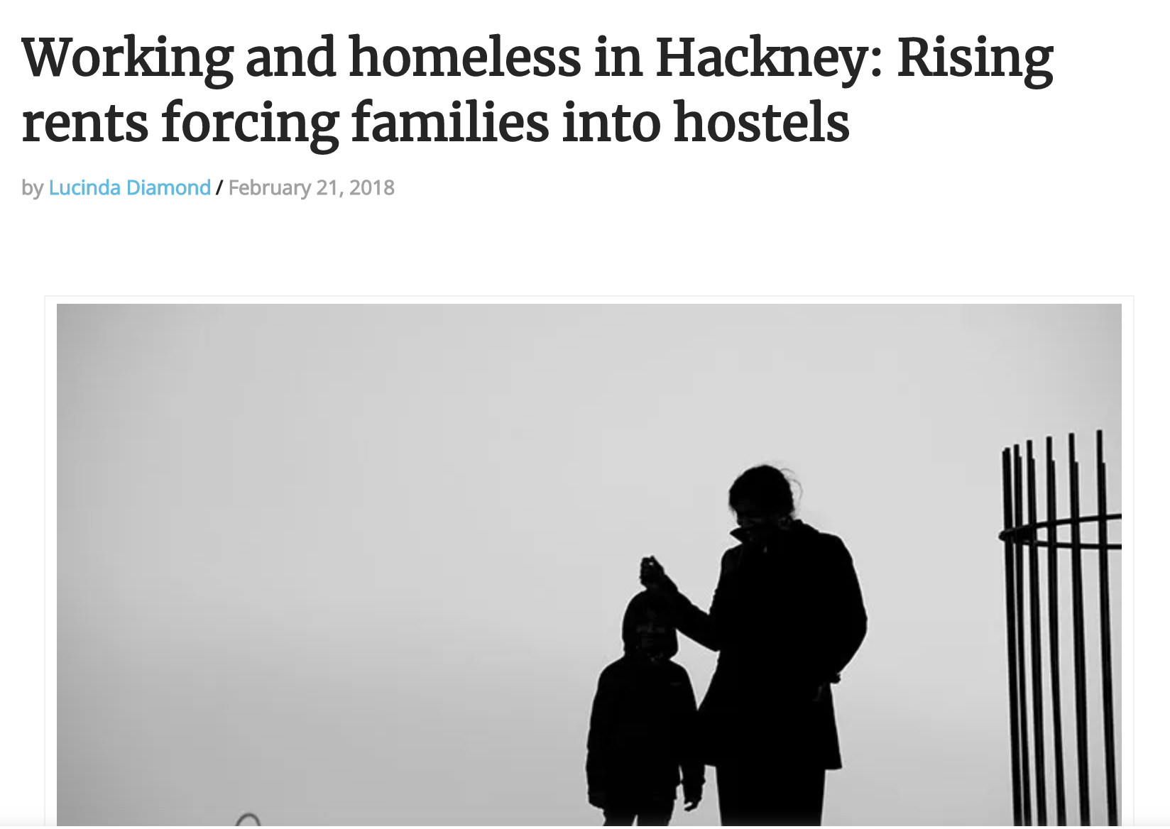 Working and homeless in Hackney: Rising rents forcing families into hostels