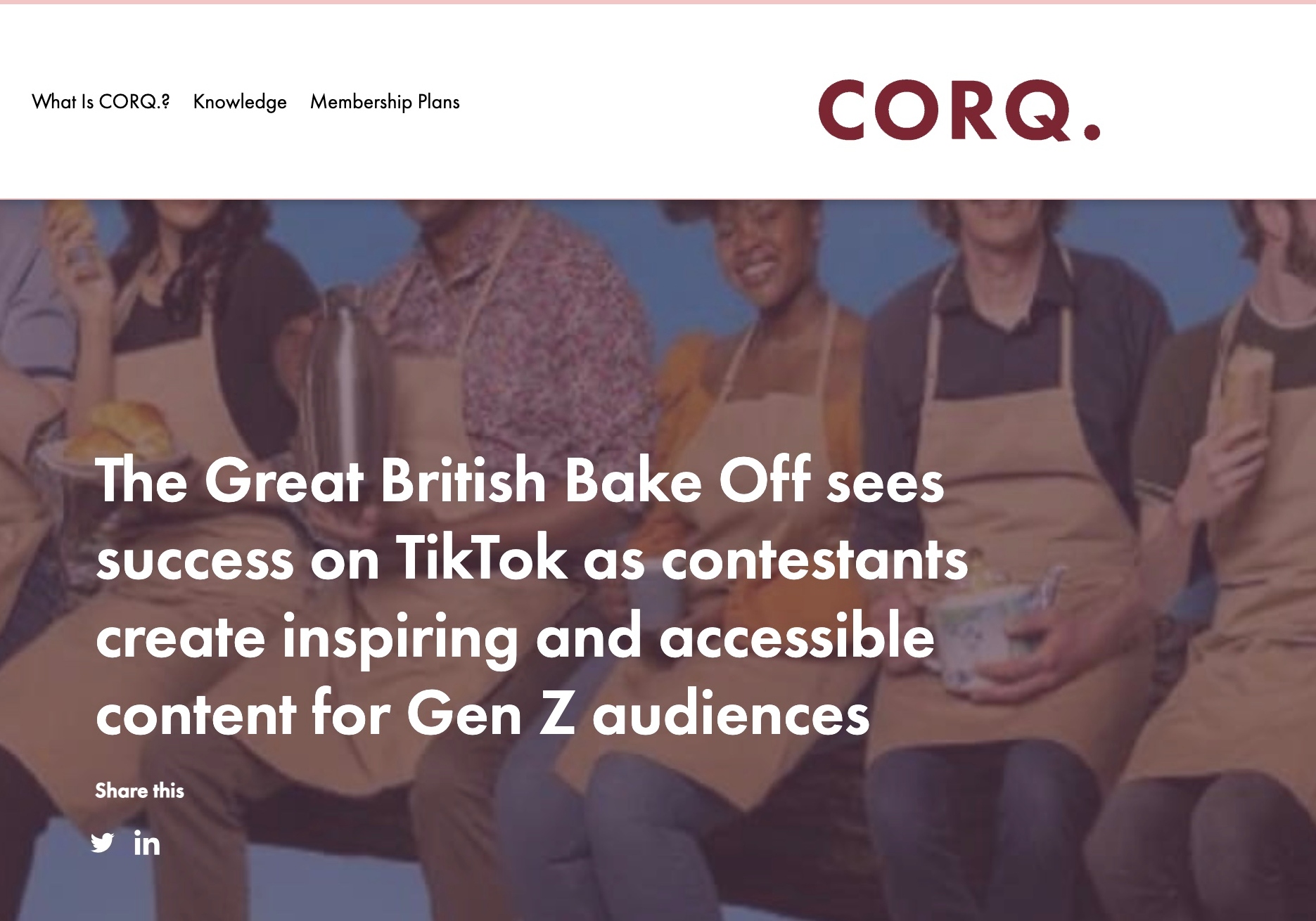 The Great British Bake Off sees success on TikTok as contestants create inspiring and accessible content for Gen Z audiences