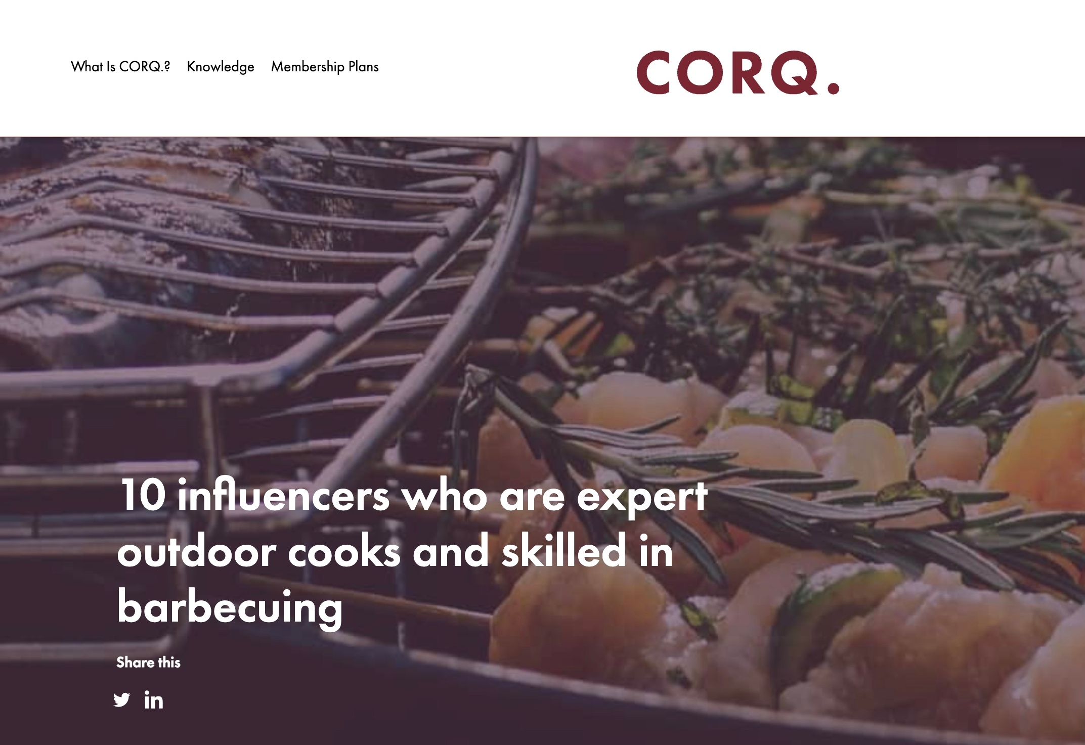 10 influencers who are expert outdoor cooks and skilled in barbecuing