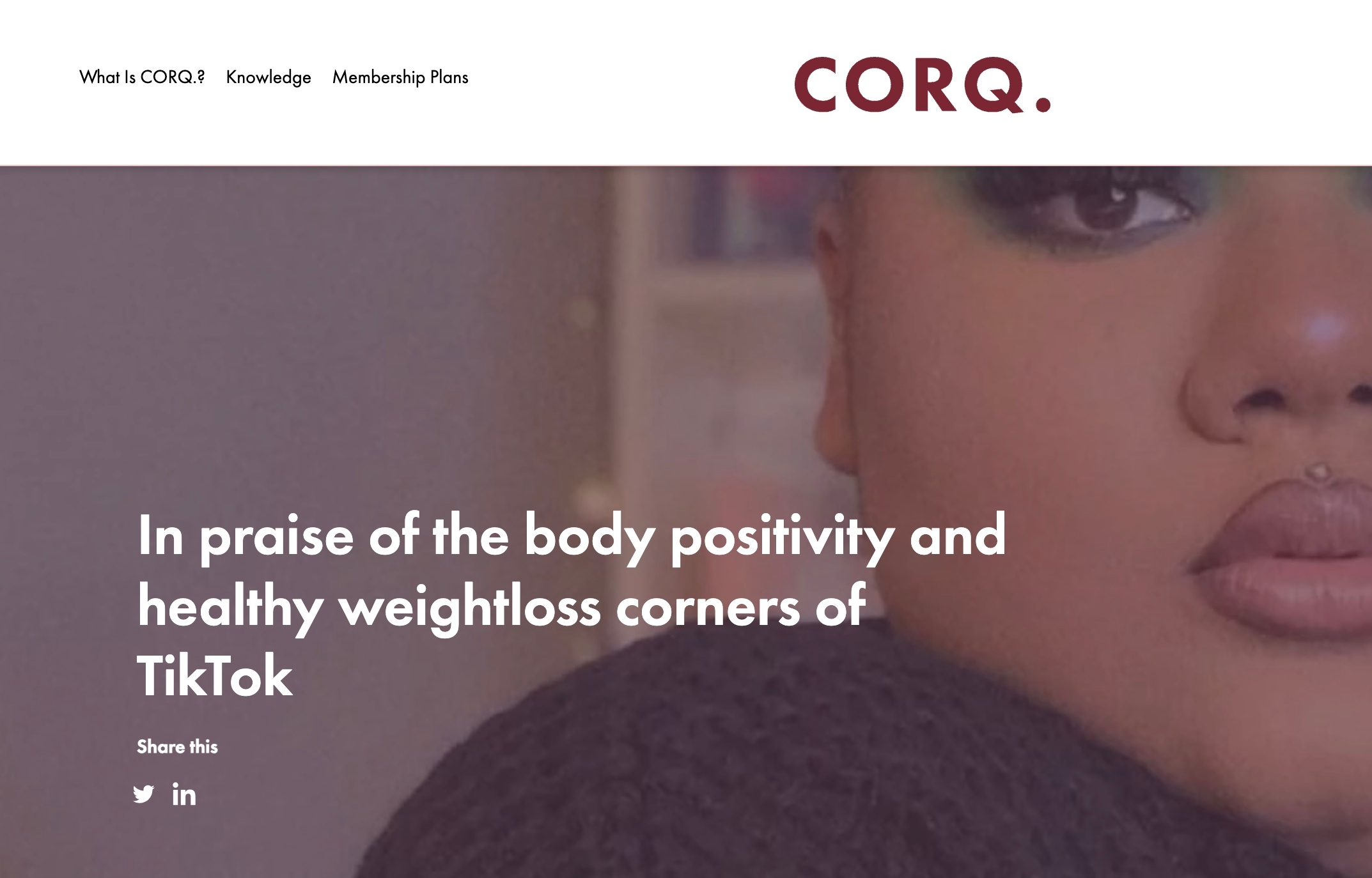 In praise of the body positivity and healthy weightloss corners of TikTok