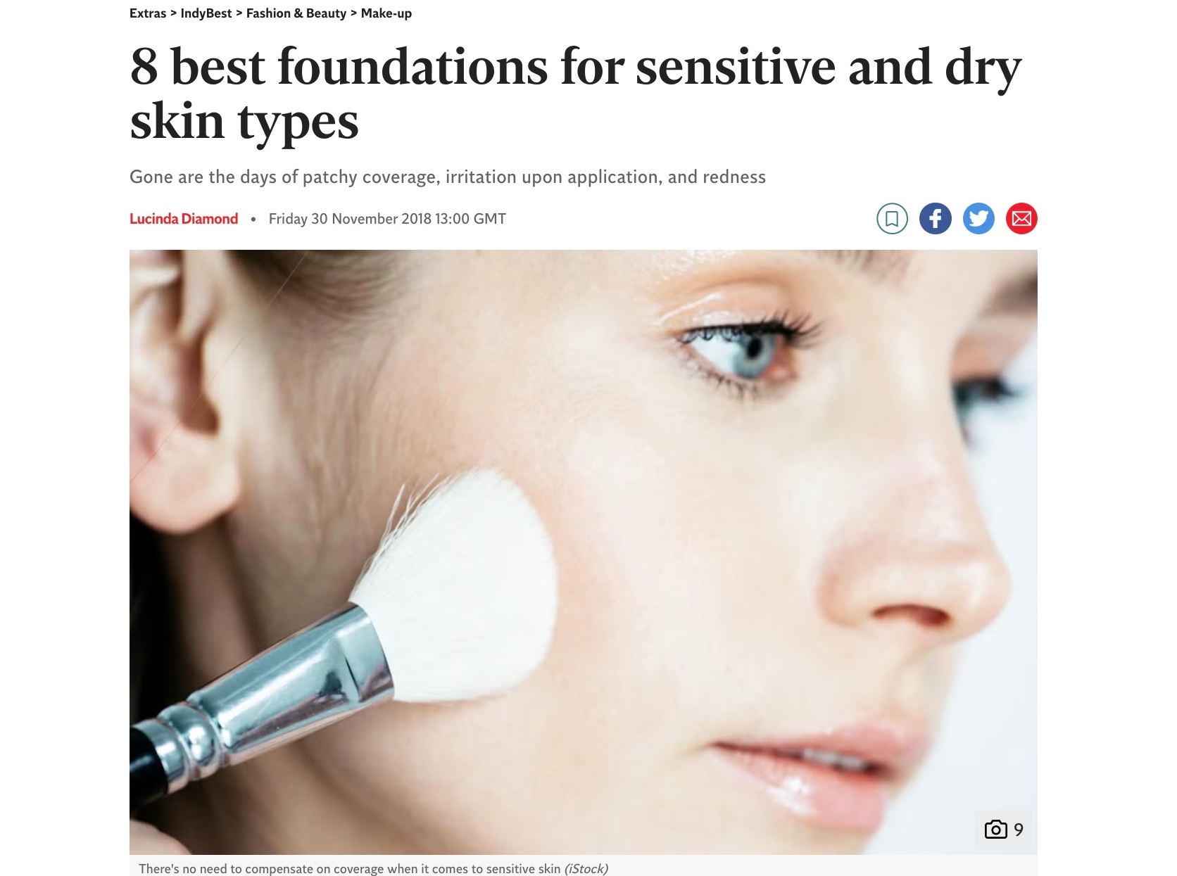 8 best foundations for sensitive and dry skin types