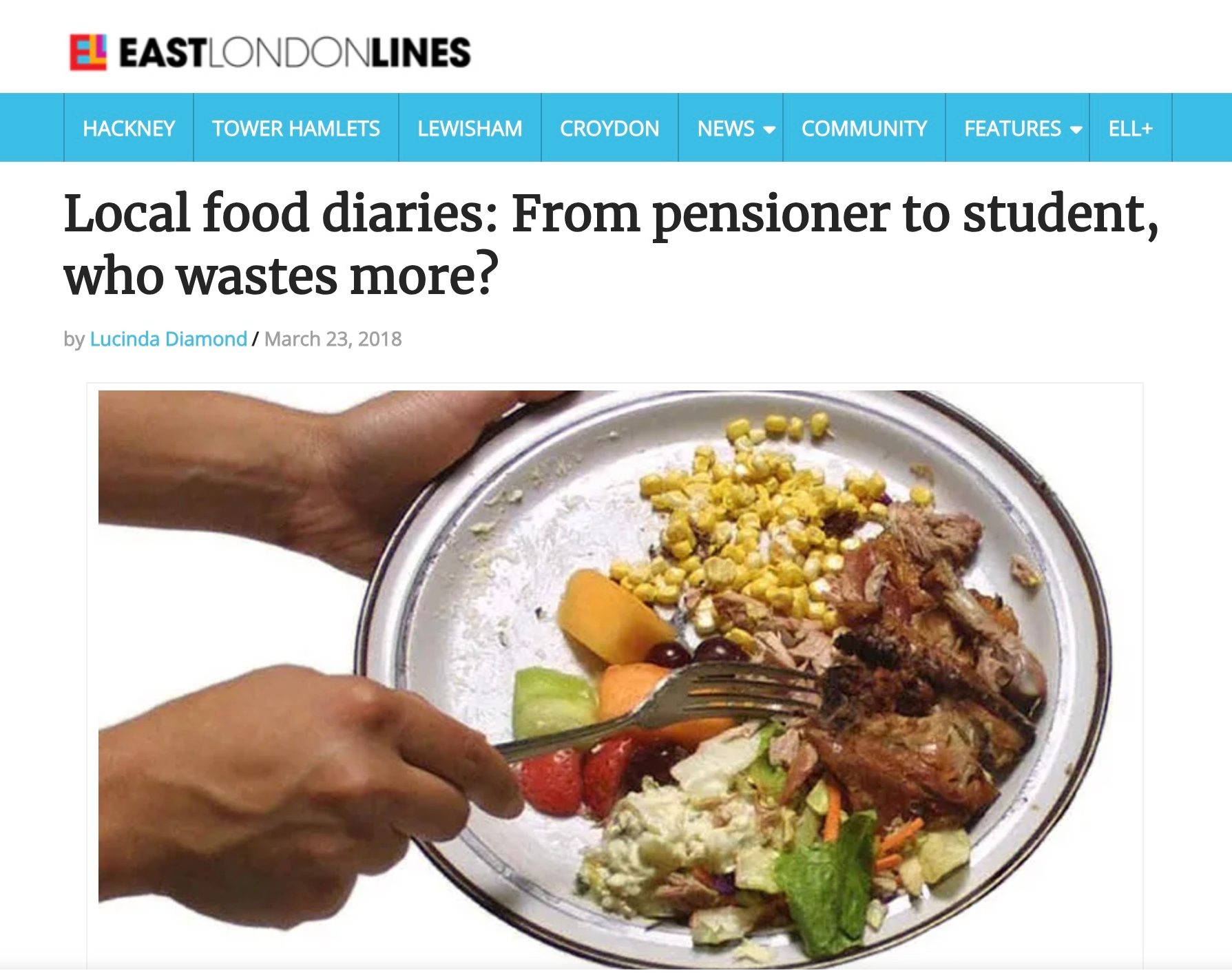 Local food diaries: From pensioner to student, who wastes more?