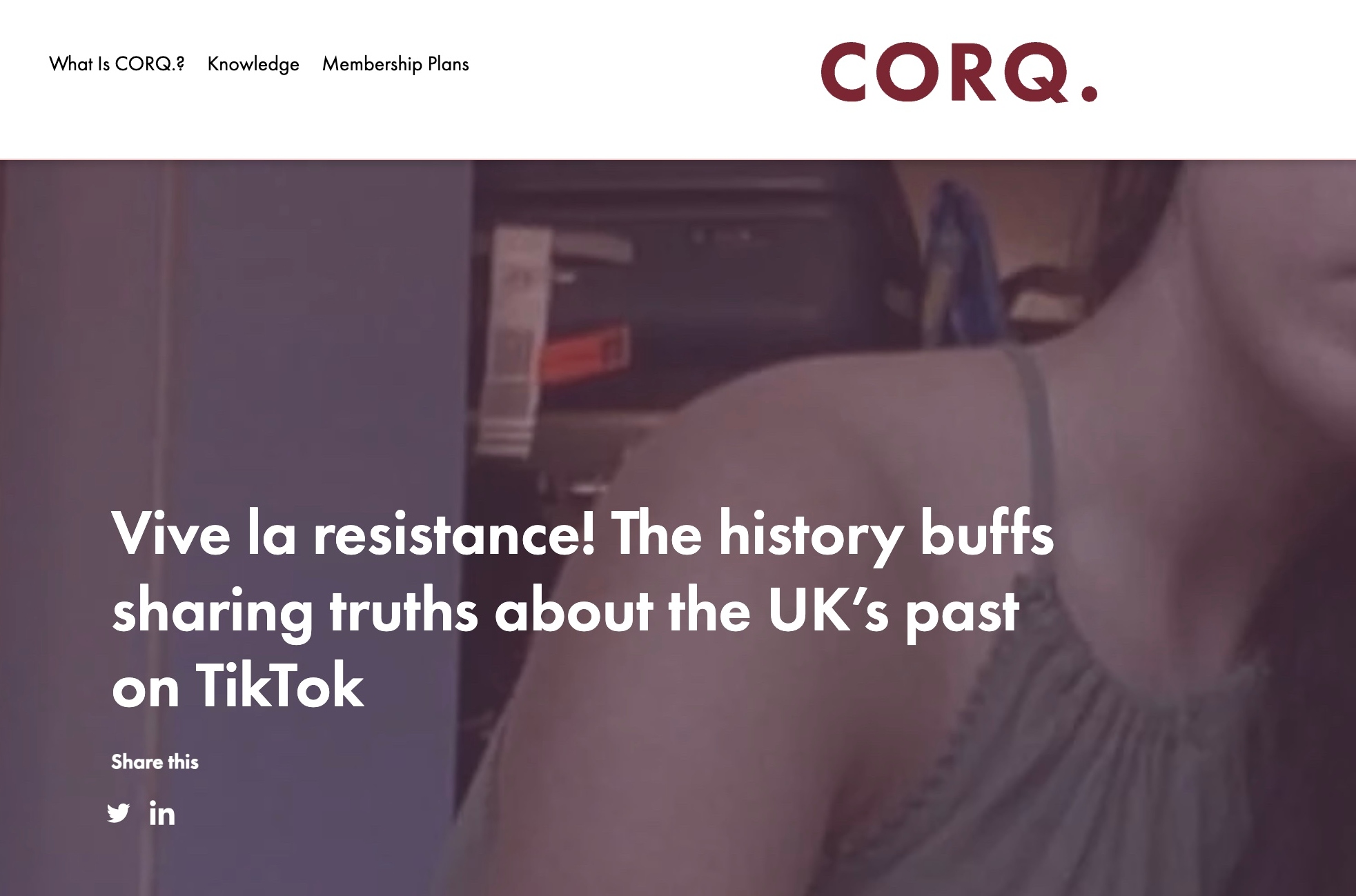 Vive la resistance! The history buffs sharing truths about the UK’s past on TikTok