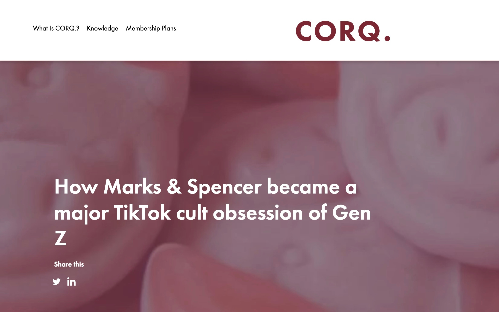 How Marks & Spencer became a major TikTok cult obsession of Gen Z