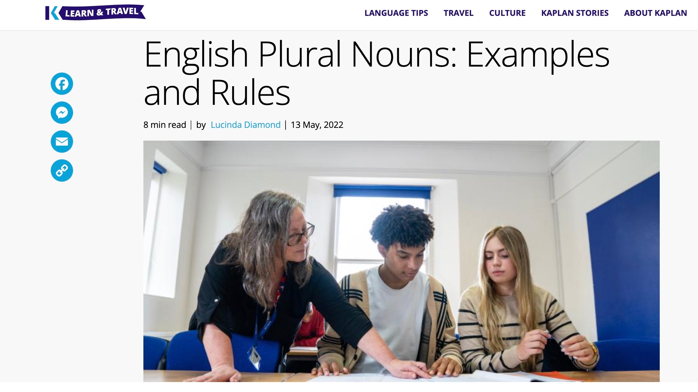 English Plural Nouns: Examples and Rules
